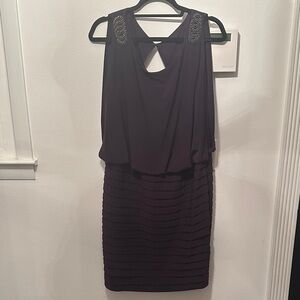 Scarlett Nite Elegant Purple Sleeveless Dress Size 18. Plus Size. GUC